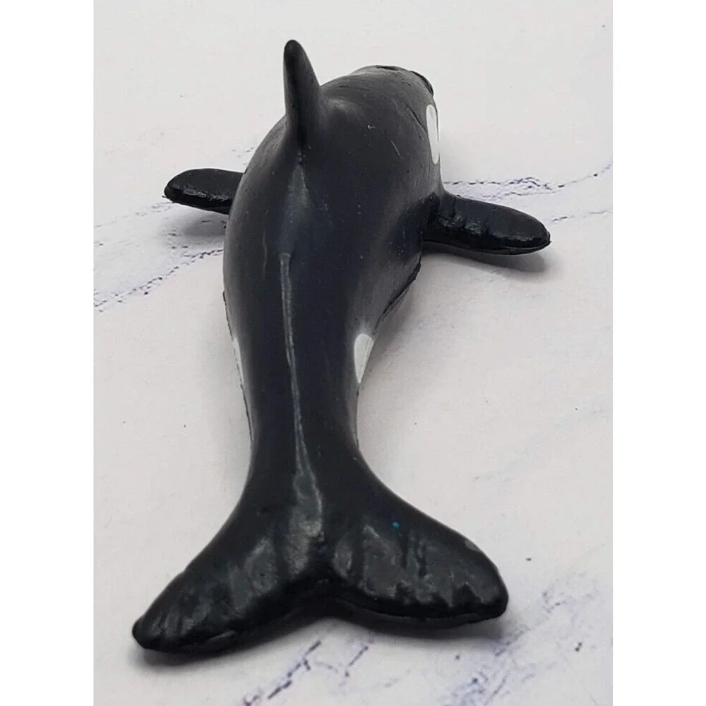 Small Rubber Orca Killer Whale Ocean Sea Life Science Toy